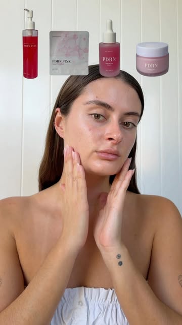 PURESKIN reel: skincare routine with the PDRN collection