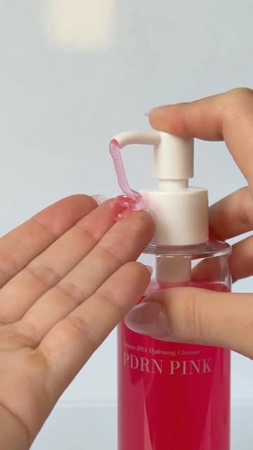 PURESKIN reel: PDRN Pink hydrating cleanser pump